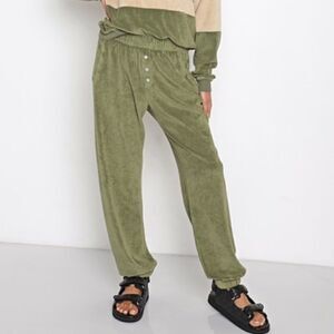 DONNI - Terry Henley Sweatpant in Basil